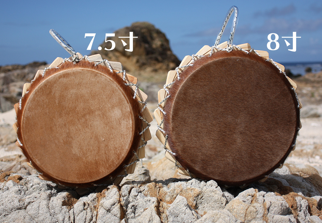 島太鼓　馬皮チヂン（付属品バチ2本）