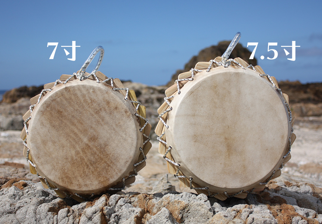 島太鼓　牛皮チヂン（付属品バチ2本）